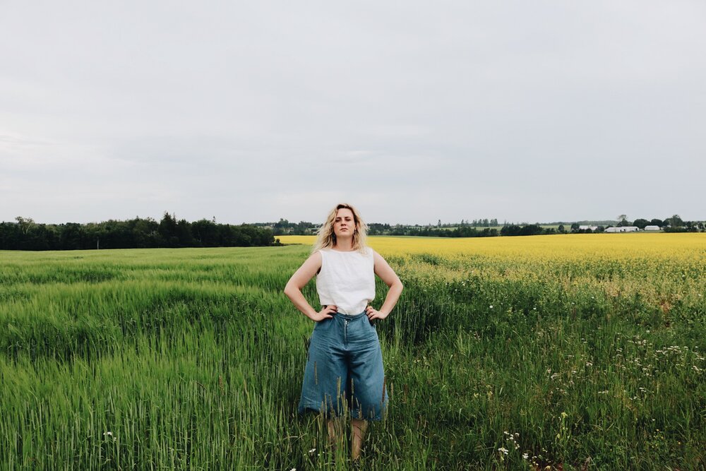 Feeling empowered in a Canola Feild