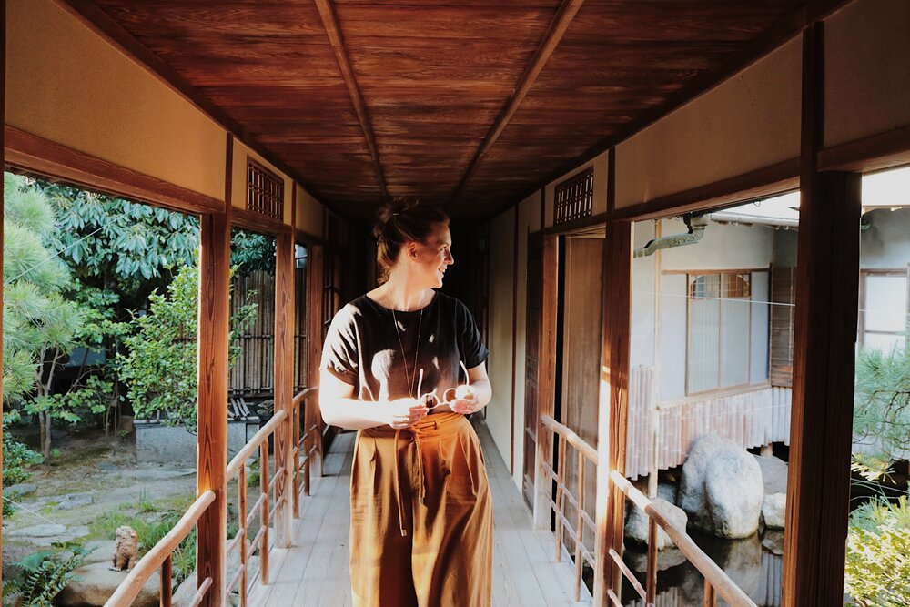 hallway at our ryokan