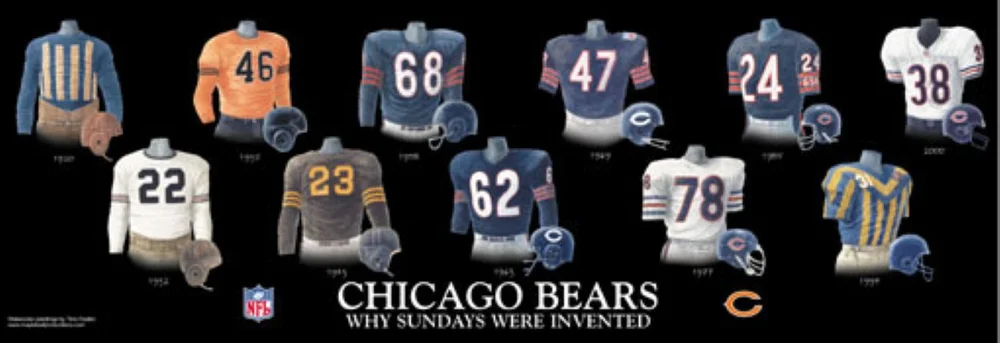 Chicago Bears Uniforms Today Throwback Uniforms Nfl Gsh Bears