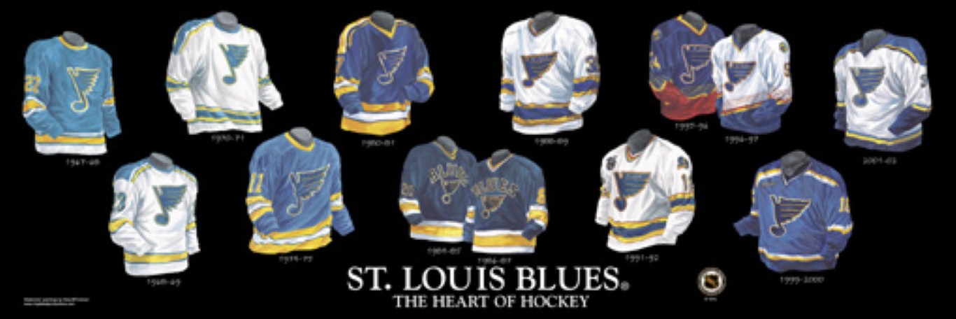 st louis blues jersey history