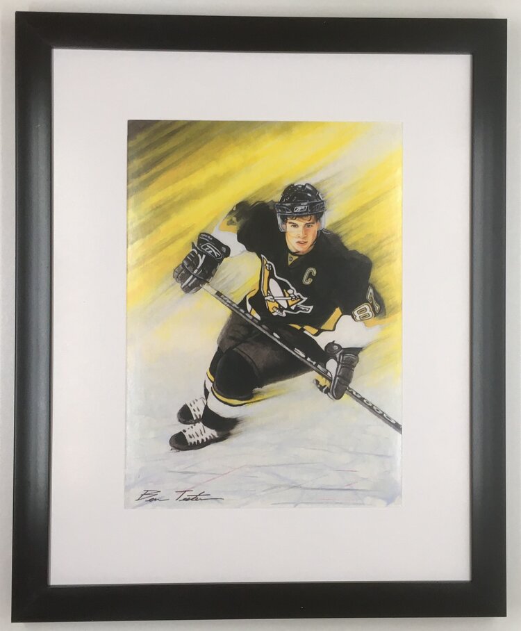 Pittsburgh Penguins Sidney Crosby NHL Framed Poster Print 