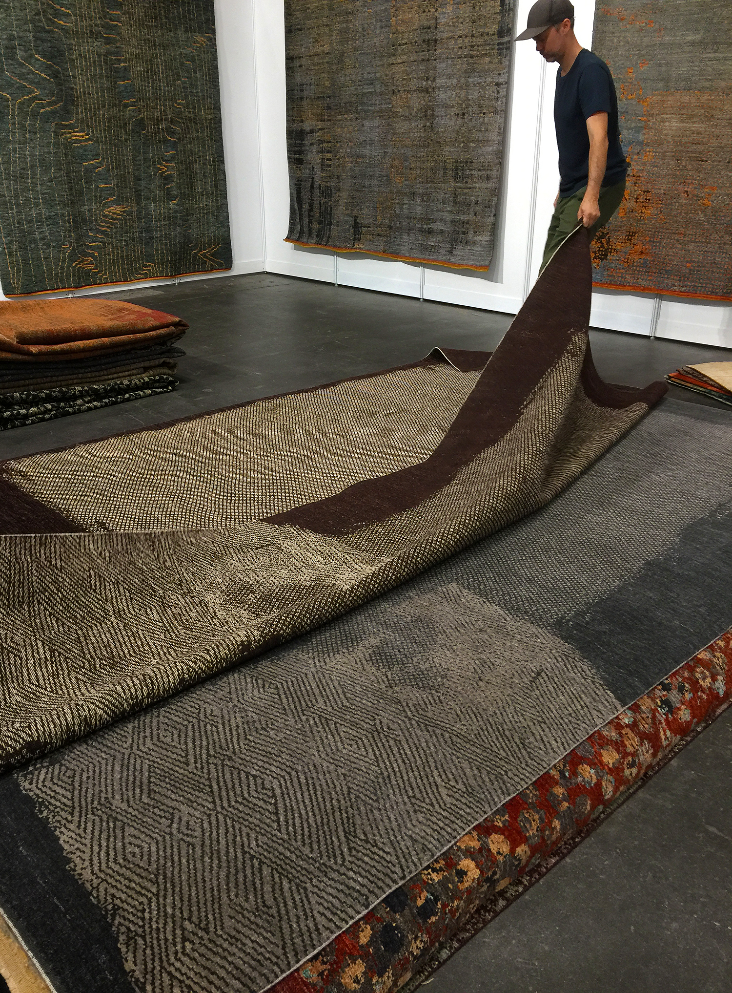 At the Rug Show in New York, 2017