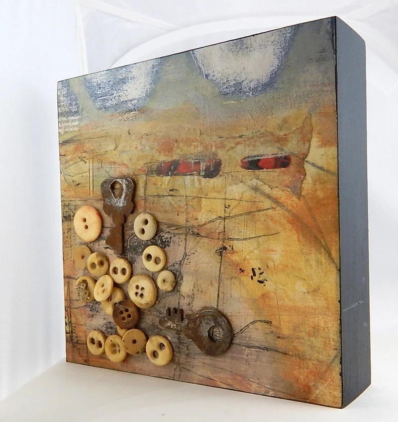 Found Object Collage II , 3-D