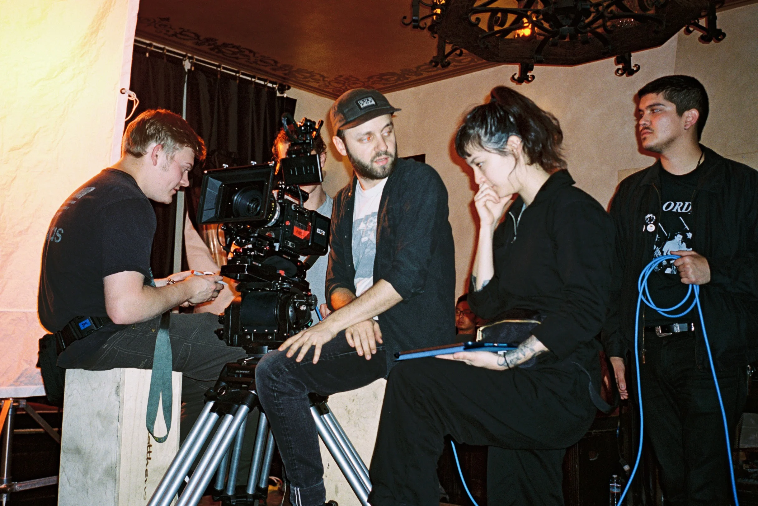 On location in the Hollywood Hills