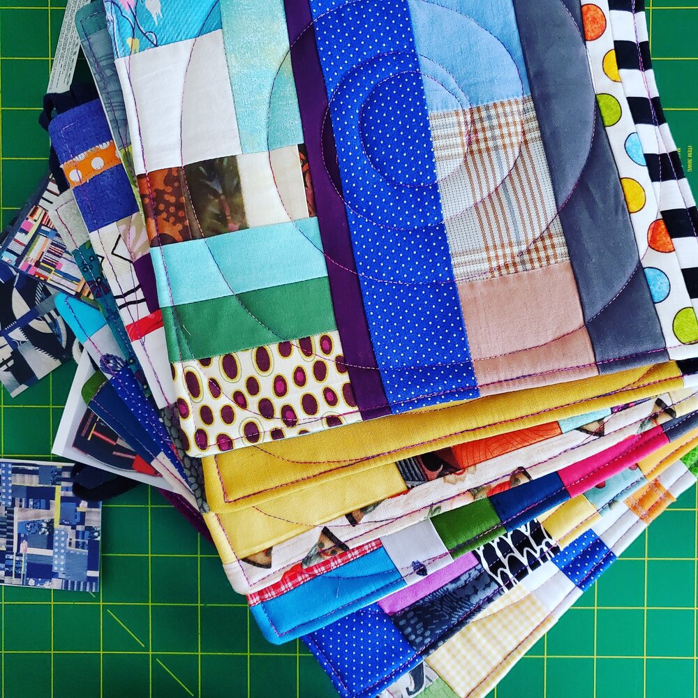 Art Themed Potholders — Quilting with Margaret