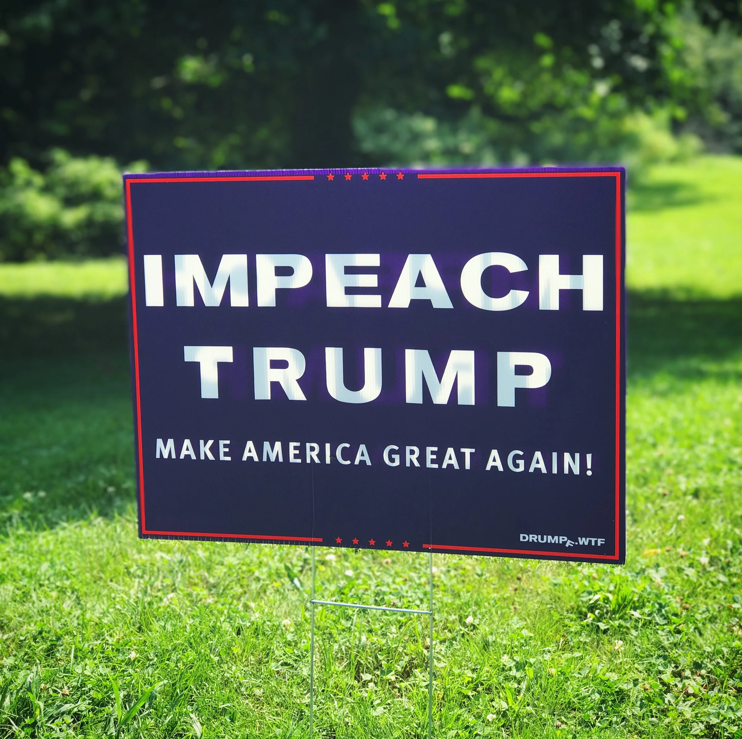 Impeach Trump Make America Gay Again Anti-Trump Yard Sign