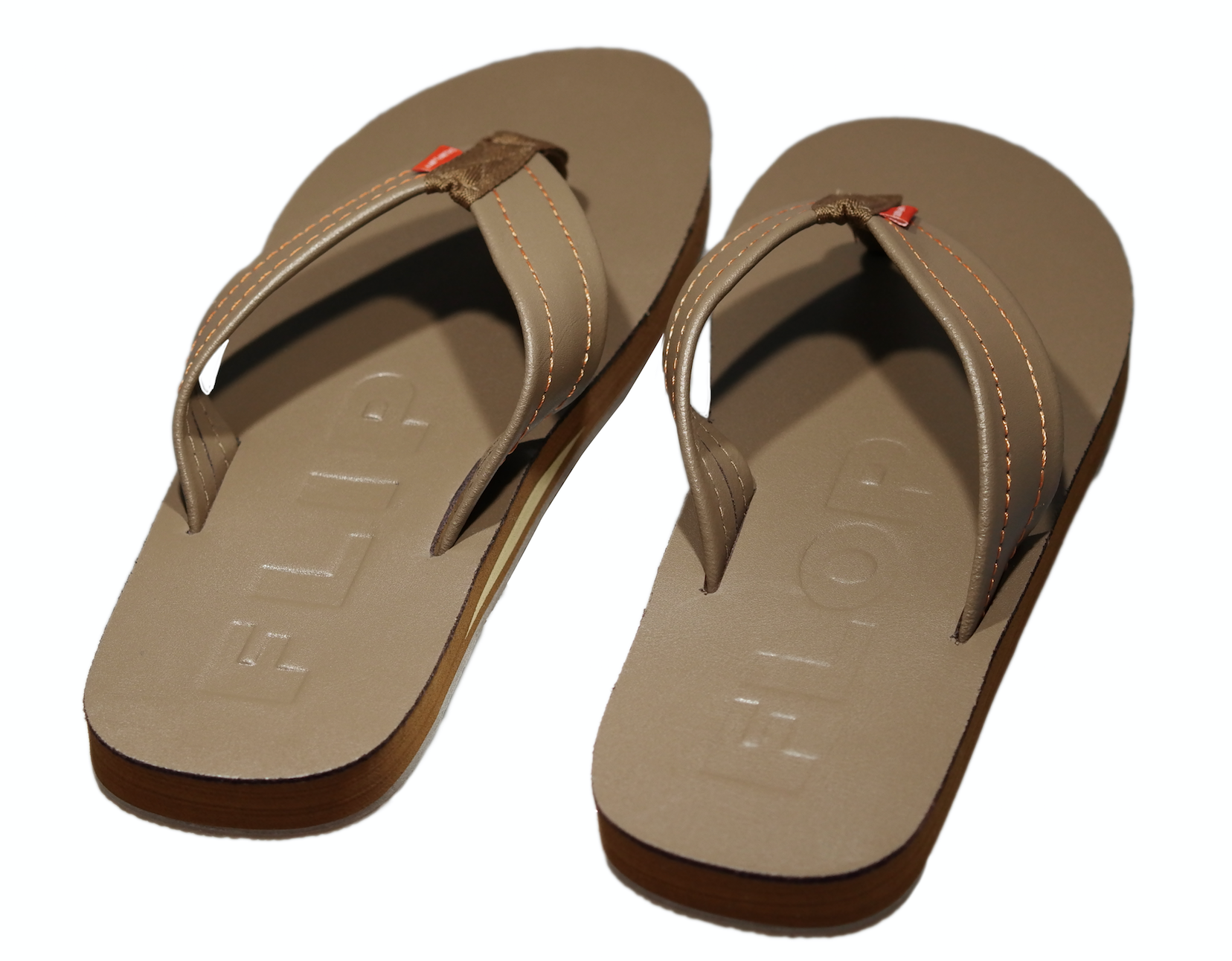 Freedom Flops Premium Brown Leather Flip Flops