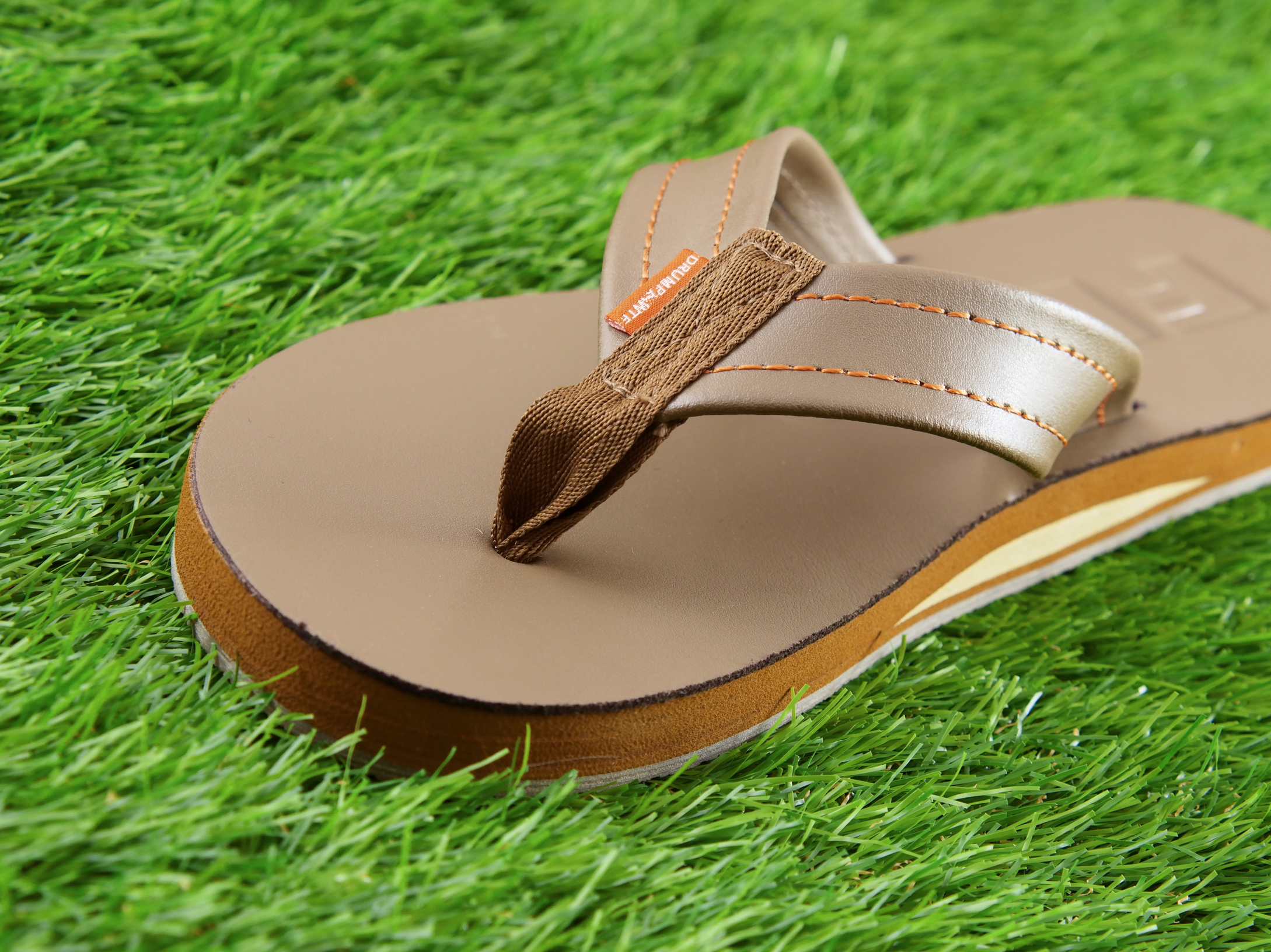 Freedom Flops Premium Brown Leather Flip Flops
