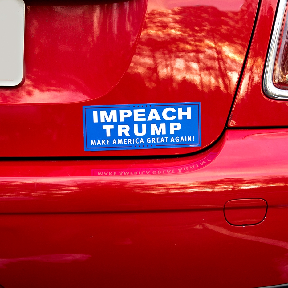 Impeach Trump Make America Great Again Anti Trump Pro America 3 X 8 Vinyl Bumper Sticker Drumpf Wtf