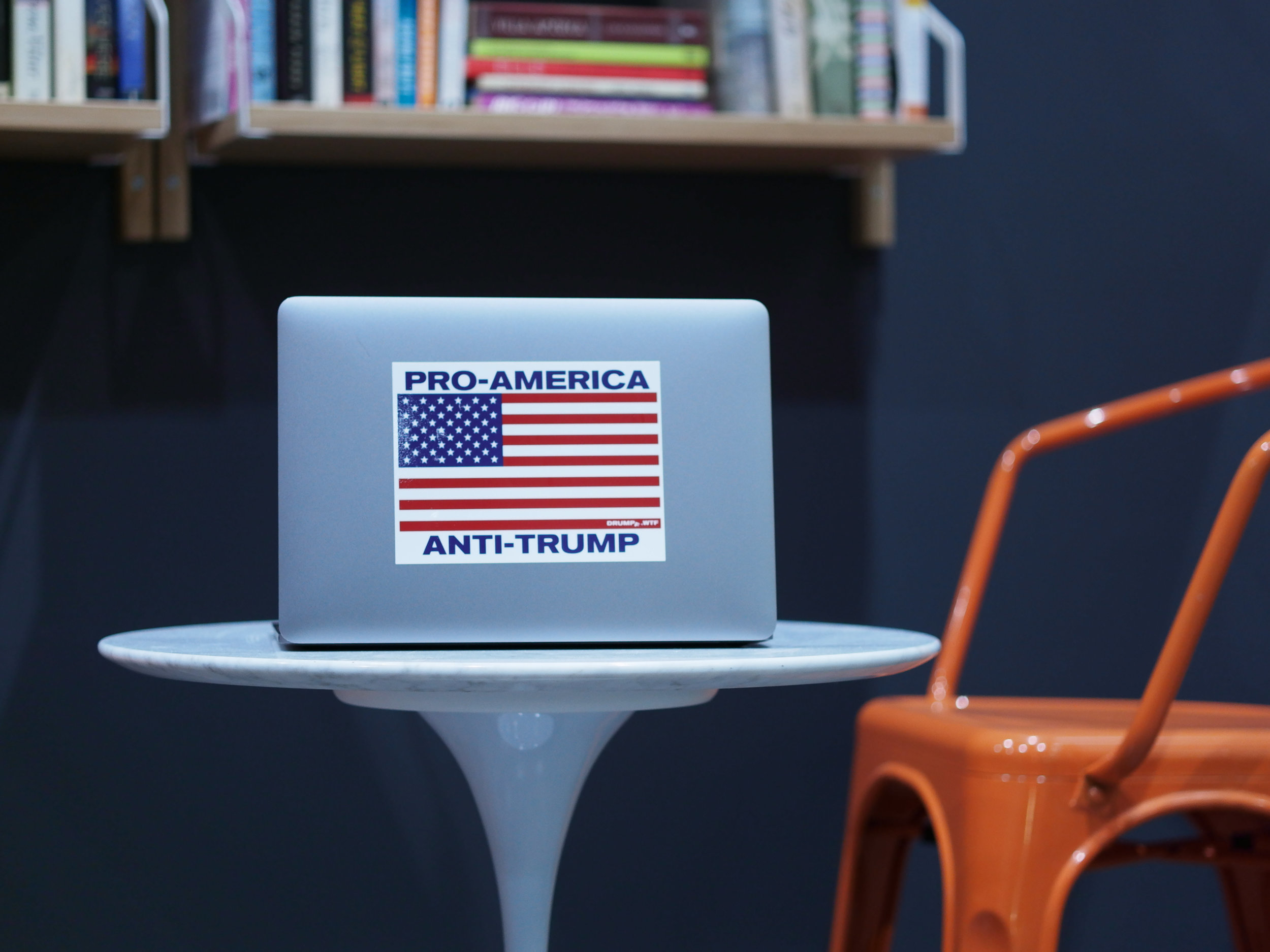 Anti-Trump Patriotic USA Flag 4.5 x 6” Vinyl Magnetic Bumper Sticker Pro America 