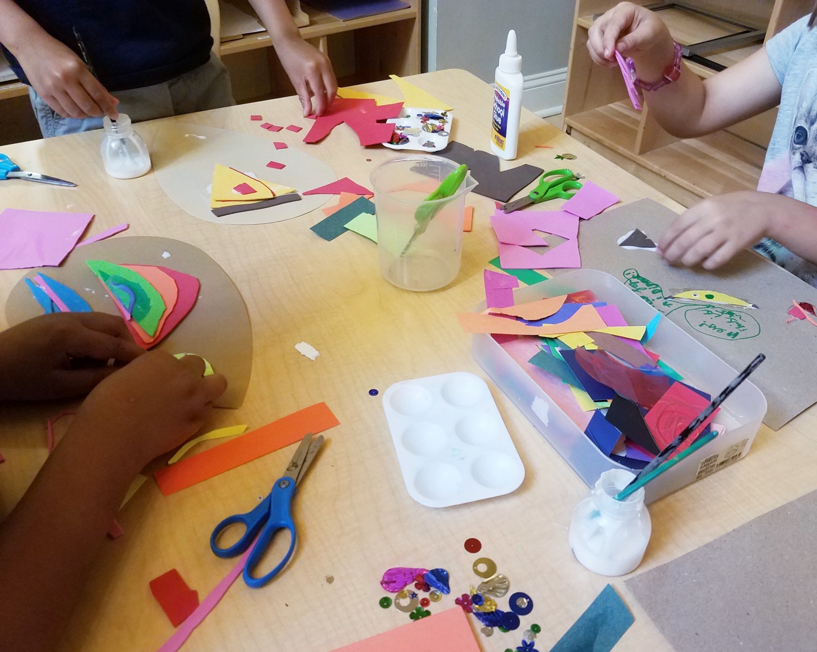 Some food our campers prepared for Ai included space bananas and rainbow salad.