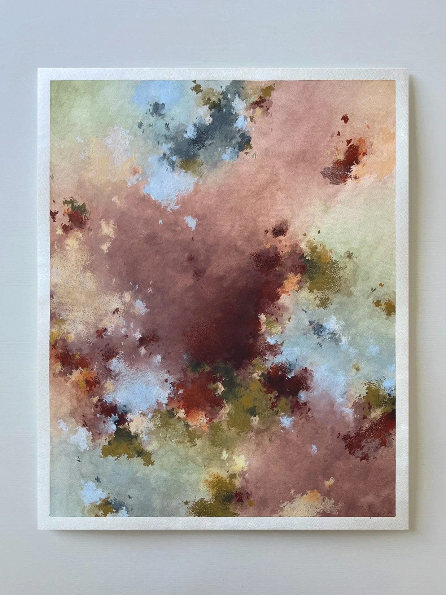 &lsquo;wild orchard&rsquo;
16&rdquo; x 20&rdquo;
watercolor paint and pastel on watercolor paper 
〰️
one of my favorites from last year🩵