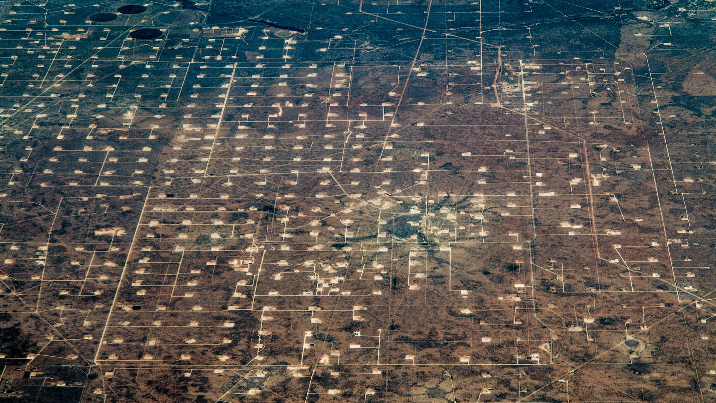 West Texas Fracking Landscape by Dennis Dimick