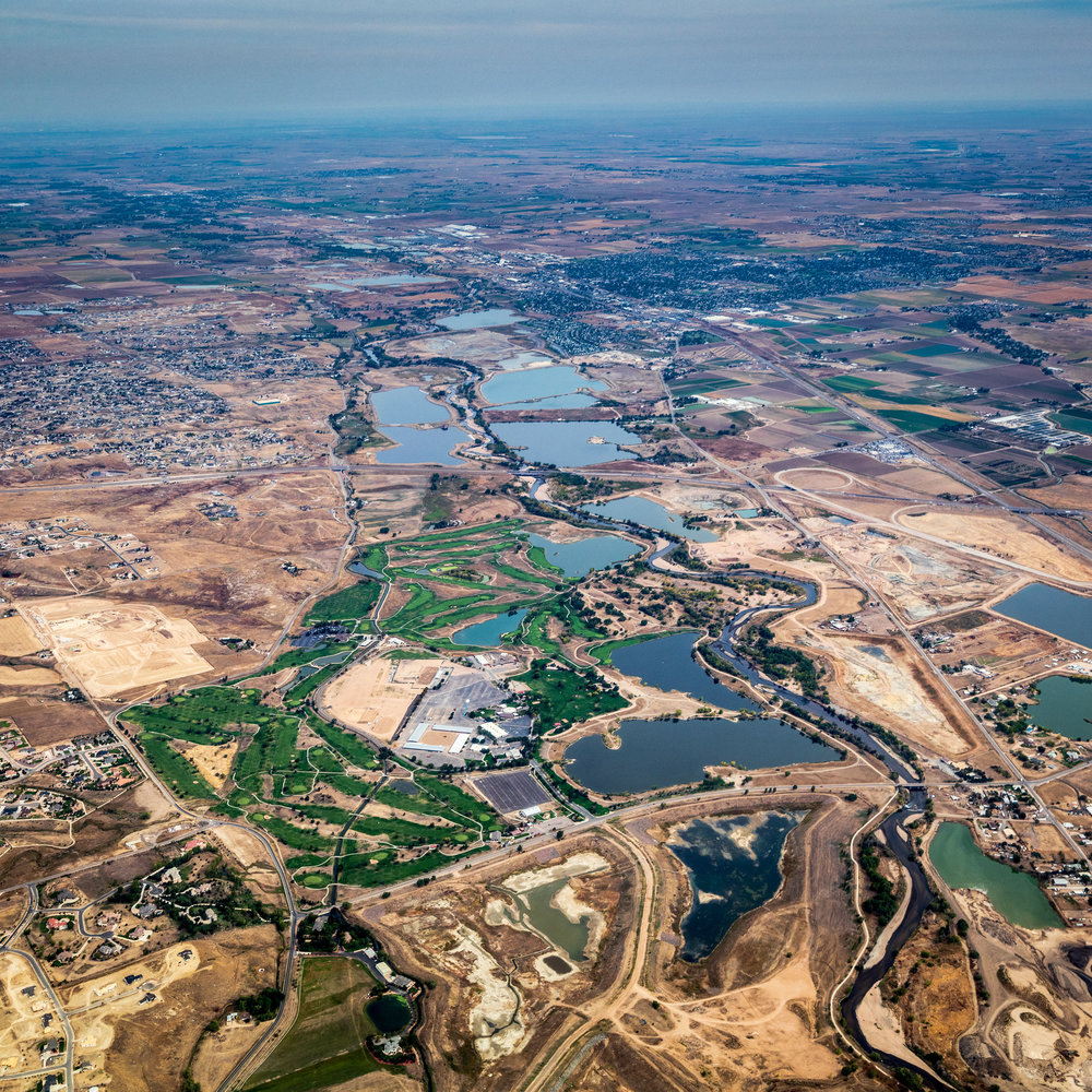 Power Plant and Reservoirs, Valmont Colorado