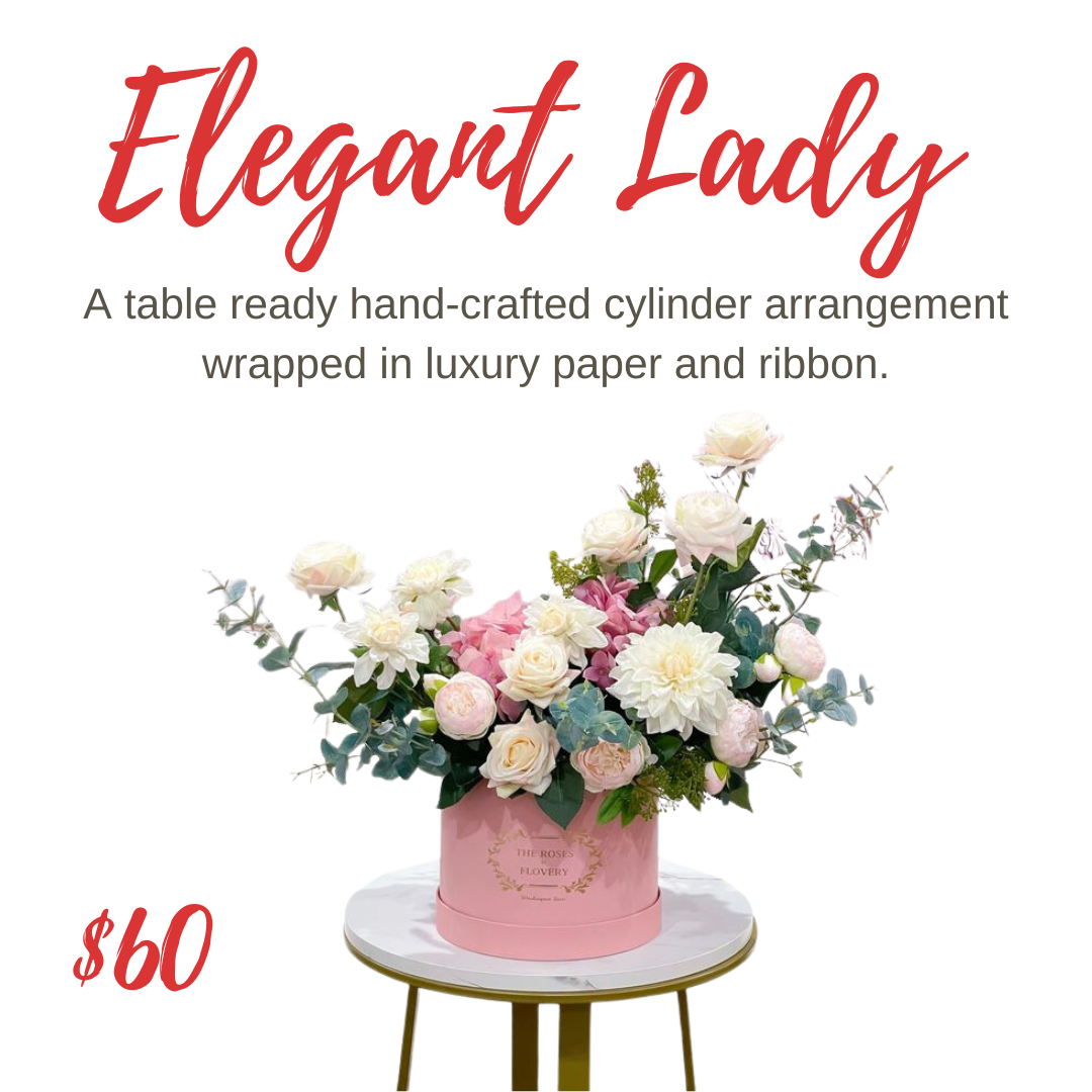 Elegant Lady Flower Arrangement — GardenView Flowers