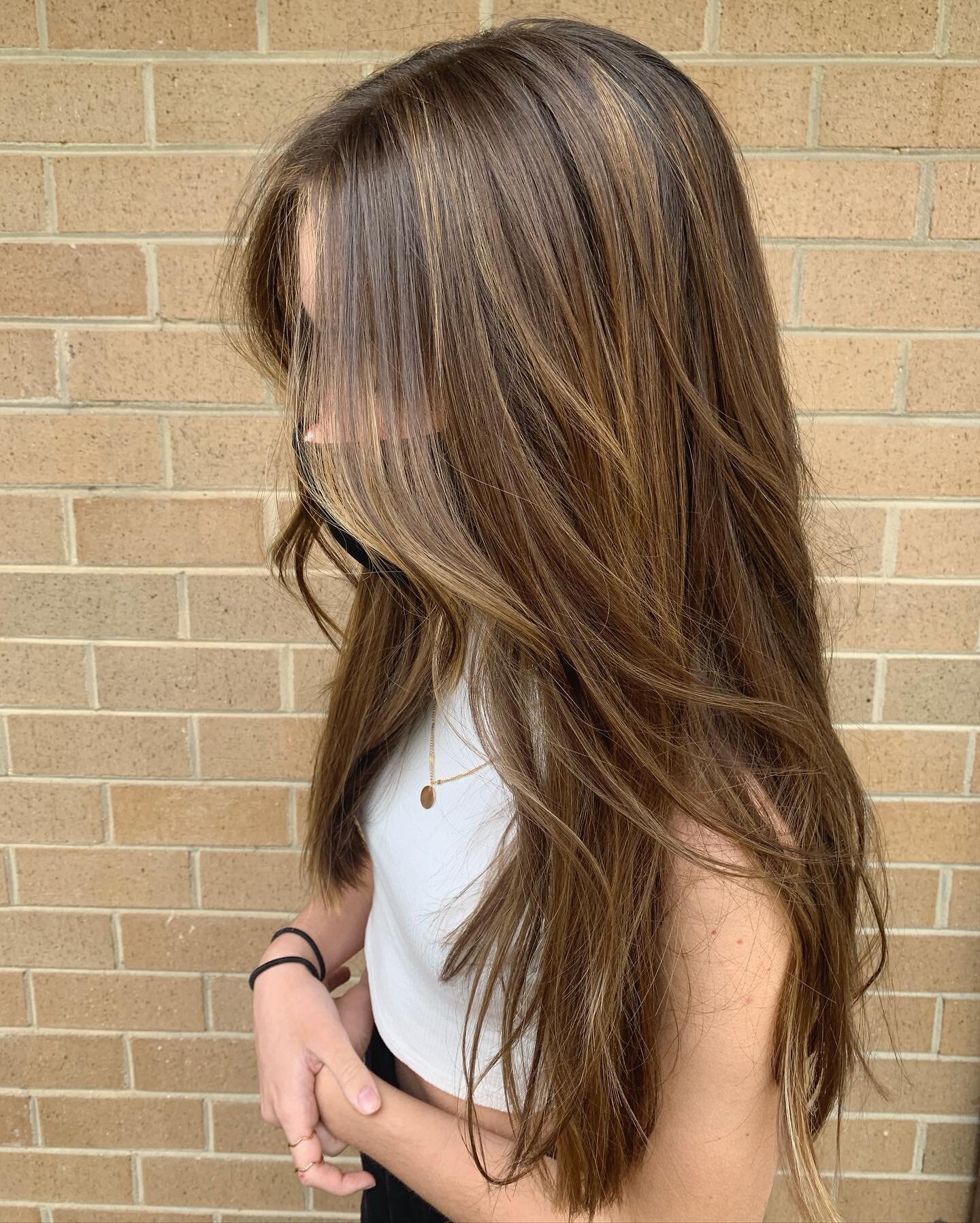Oh I love me a blended brunette! We took off some inches, added long, light layers, and fixed up her grown out highlights. Swipe for before.

I am so excited to be behind the chair in West Springfield. Message me for appointments! 

#vahairstylist #s