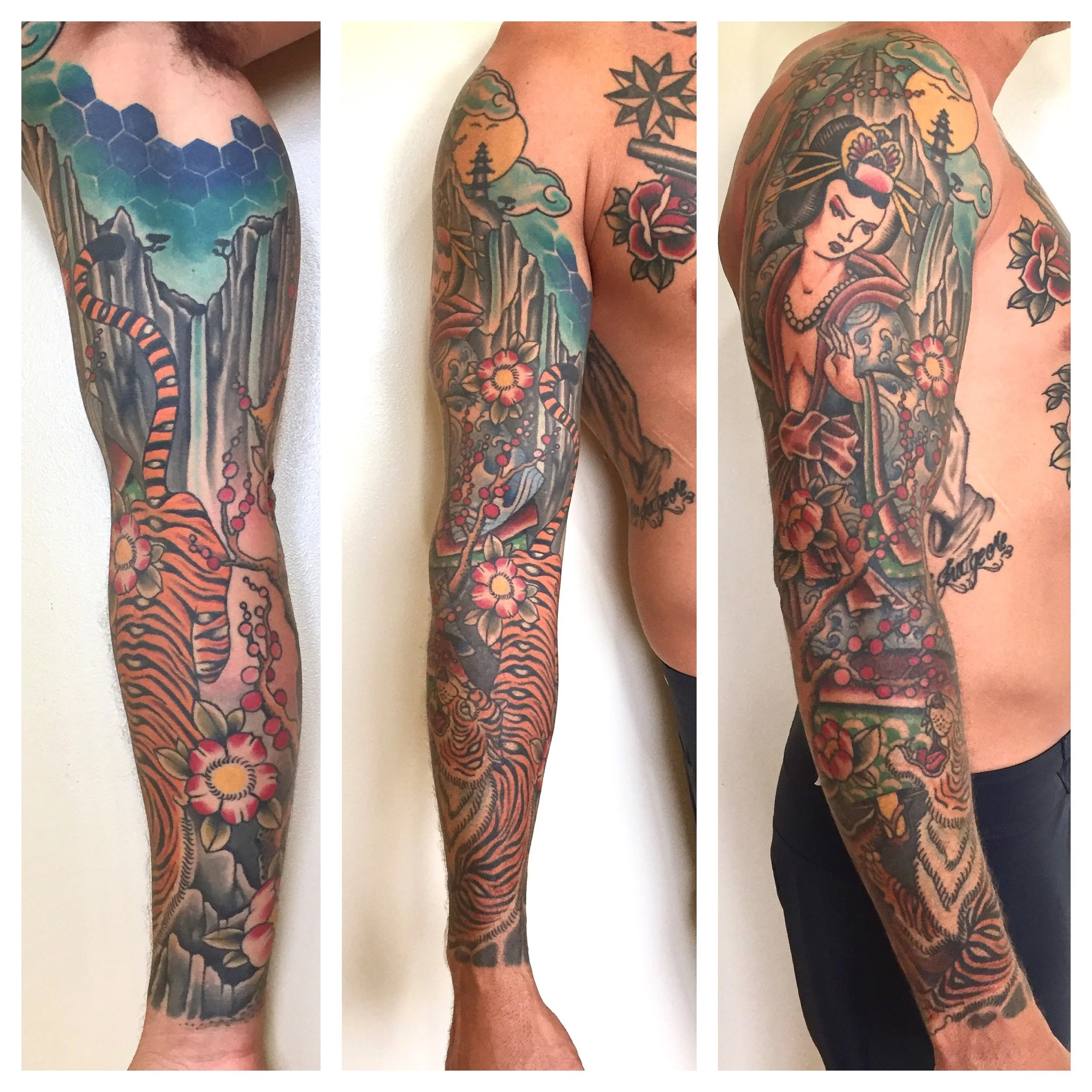 Healed sleeve work by Matt Hoyme