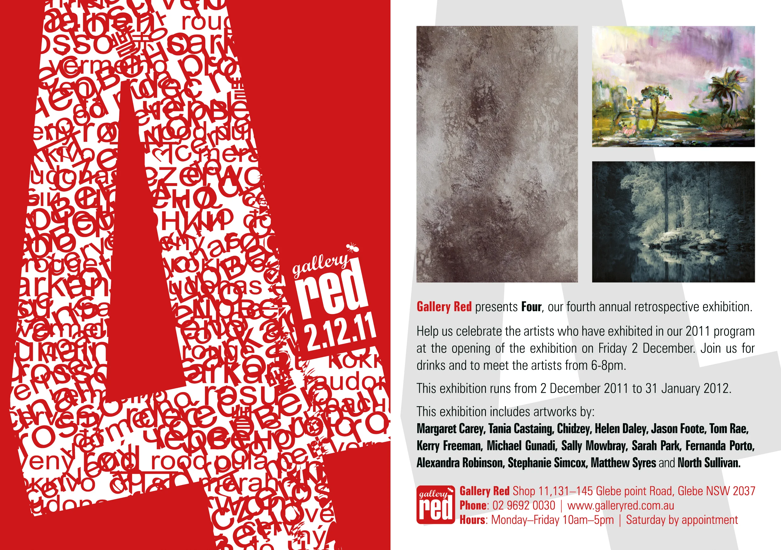4 Group Exhibition - Gallery Red