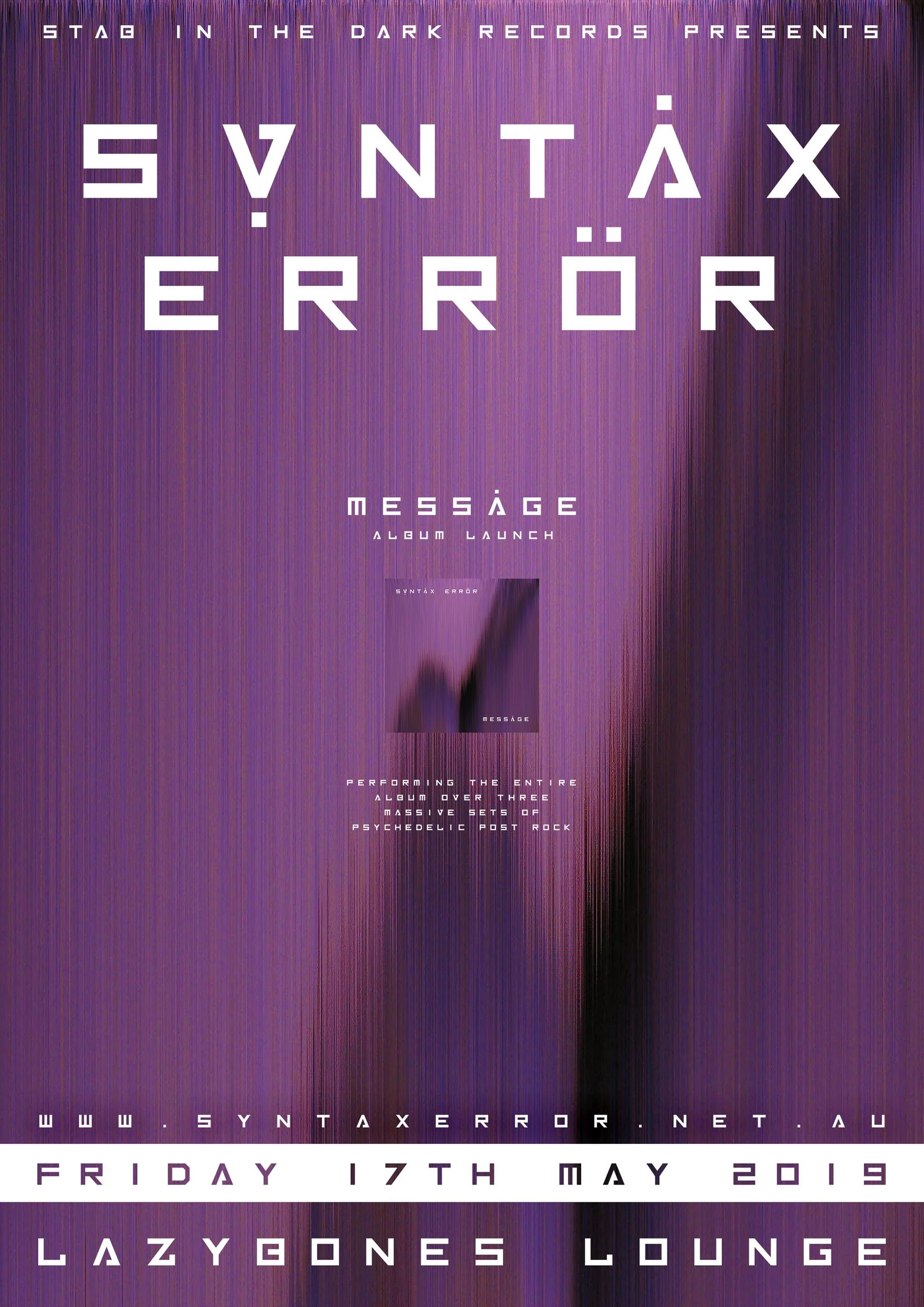 Syntax Error Poster Message Launch Lazybones_A3.jpg