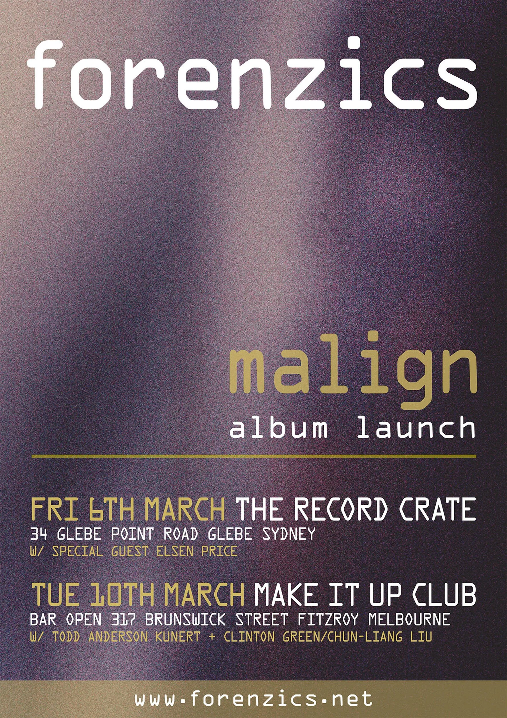 Forenzics Malign Album Launch Poster A3.jpg