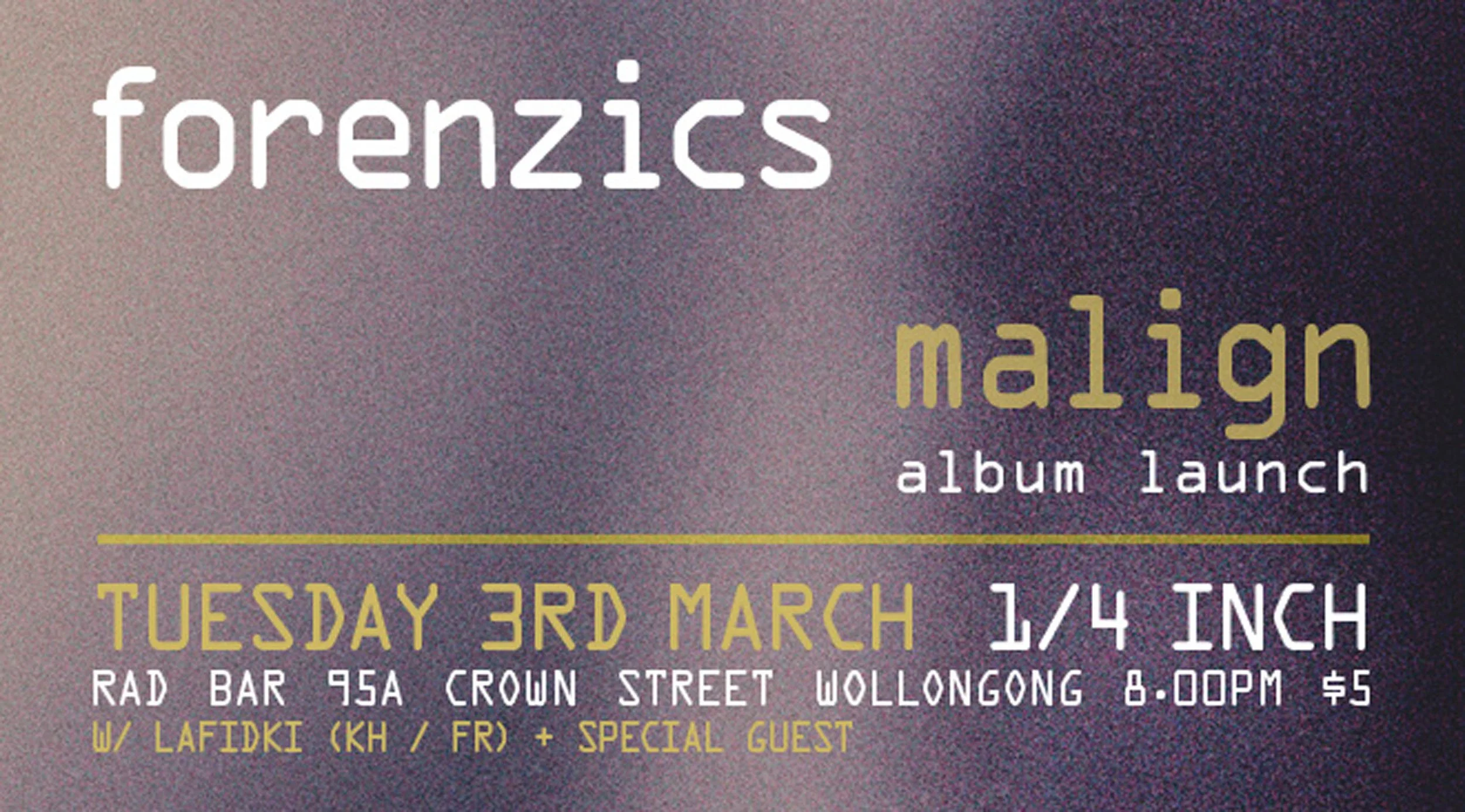 Forenzics Malign Album Launch Around You - Wollongong.jpg