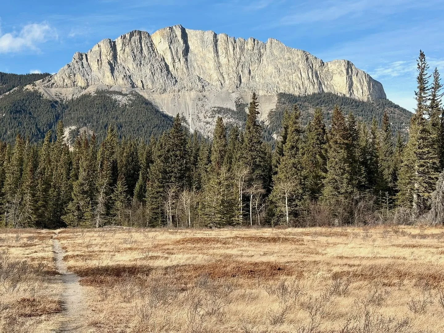 &Icirc;y&acirc; Mnathka - &ldquo;flat faced mountain&rdquo; to the Stoney Nakoda nation. Commonly known as Yamnuska.

Today I took some time to move through the natural area there. To flow along the trails and to feel the wind. And to set an intentio