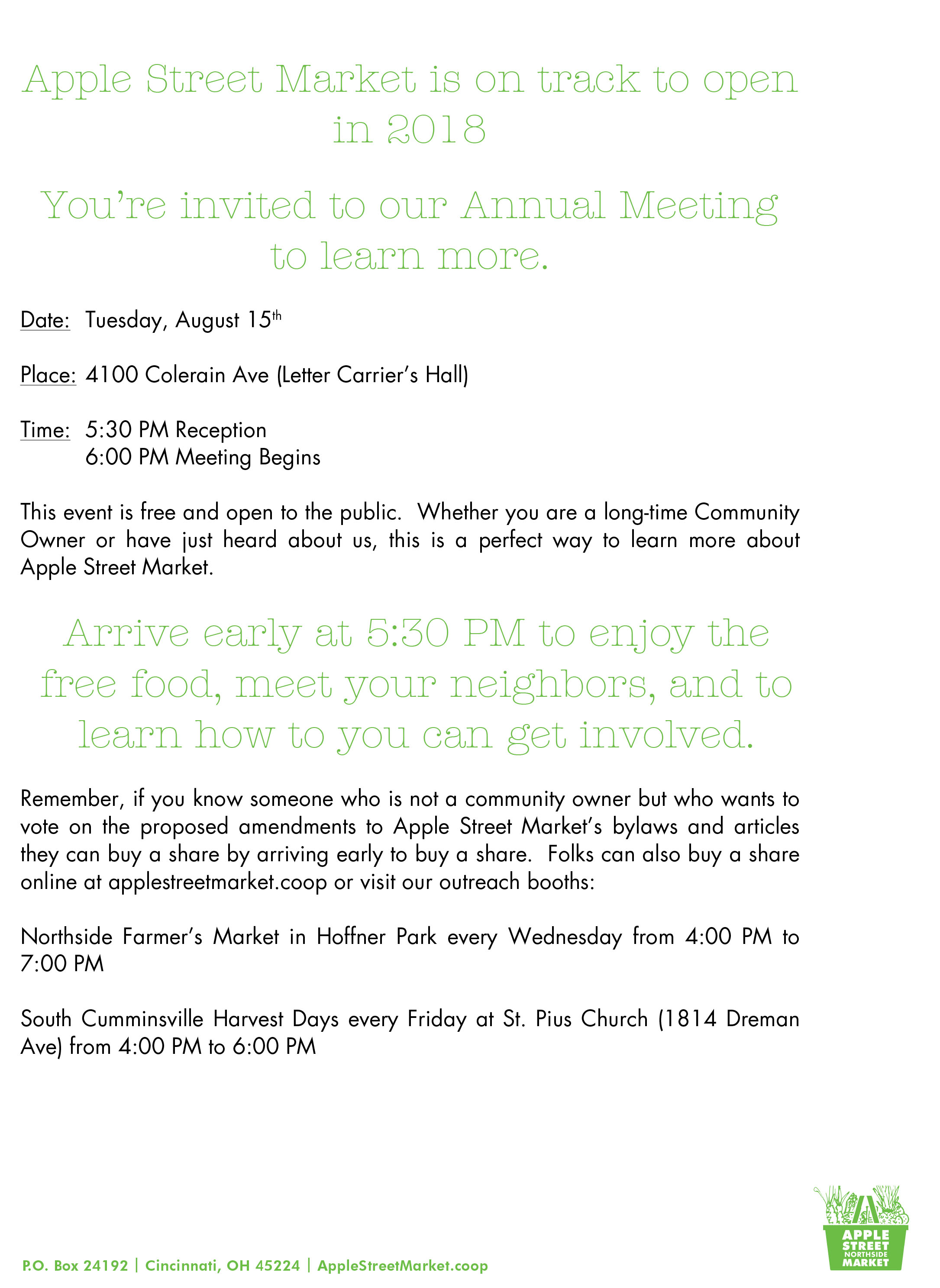 Click here for full meeting packet!
