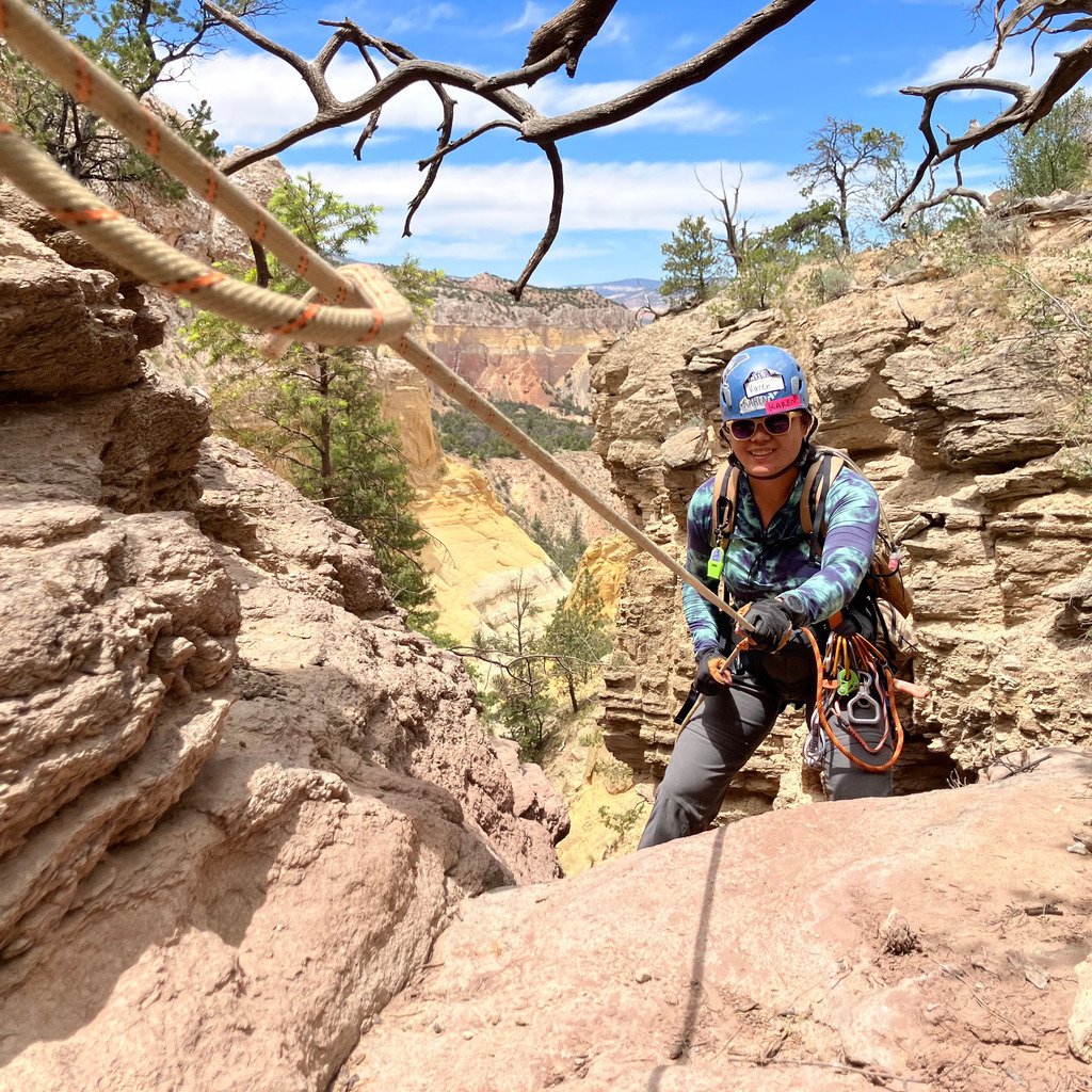Canyoneering - Wedding Cake Slot: Partial Exploratory (3AII ACA Rating) led by NMMC Climb Section Trip Leader Corey N. #newmexicomountainclub #climbinggroupnewmexico #newmexicotrue #slickrock #canyoneering #canyoneeringadventure #canyoneeringusa