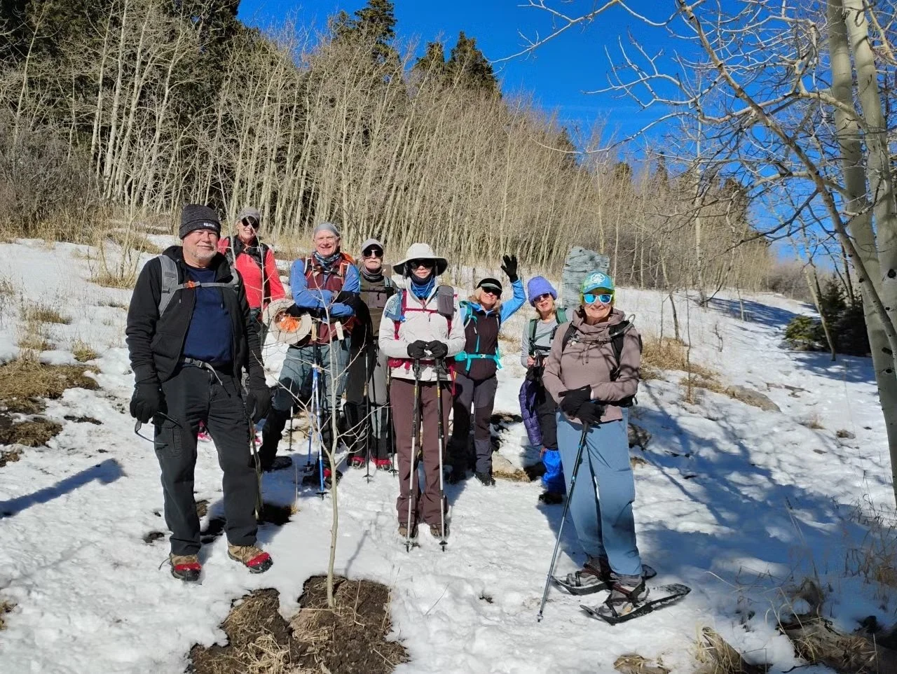 NMMC Hike section- Snowshoe or Spike &ndash; 10K to Del Agua - (Class 2) led by trip Leader Beth