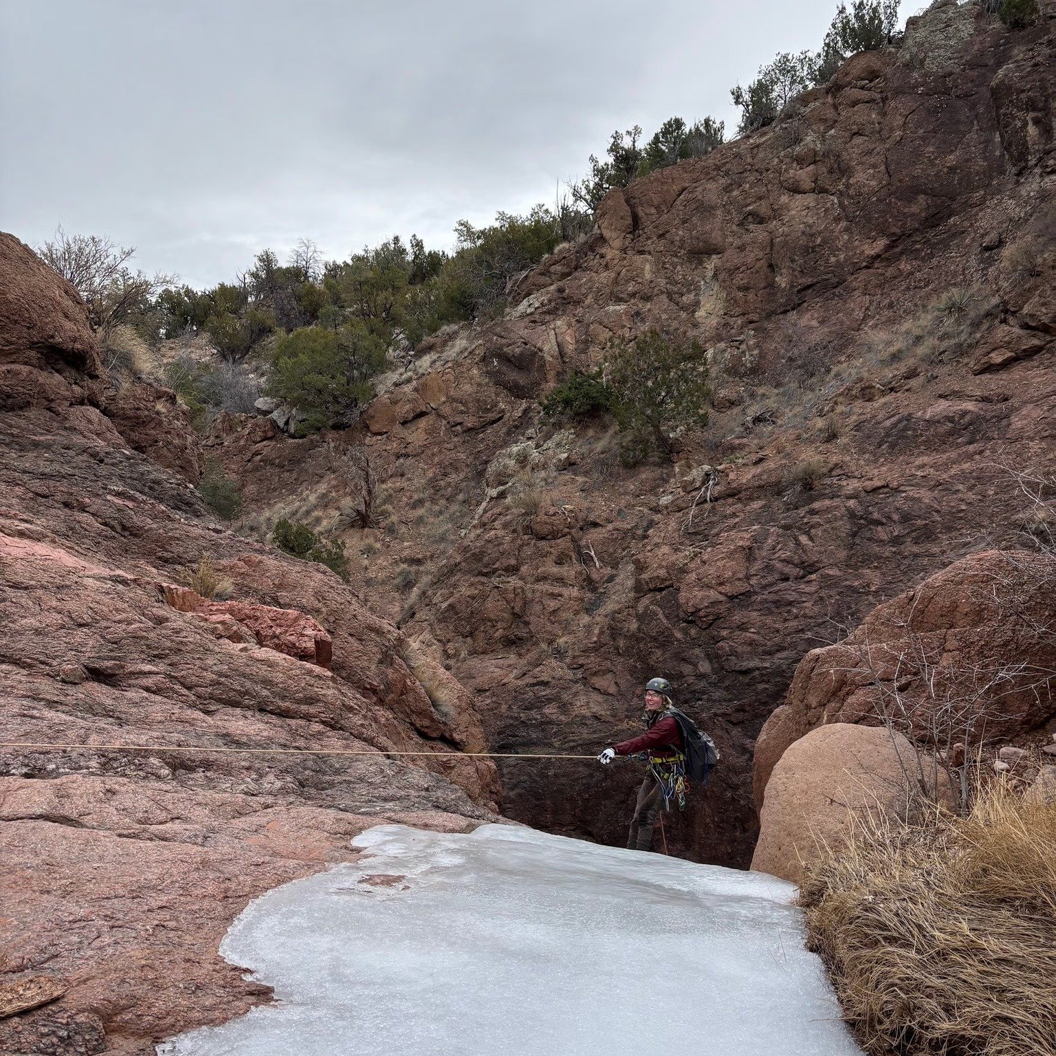 Canyoneering: Descent of The Ice Box led by NMMC Climb Trip Leader Greg B. #sportclimb #nmmc #nmexploring #nmtrue❤ #nmmountainclub #nmadventures