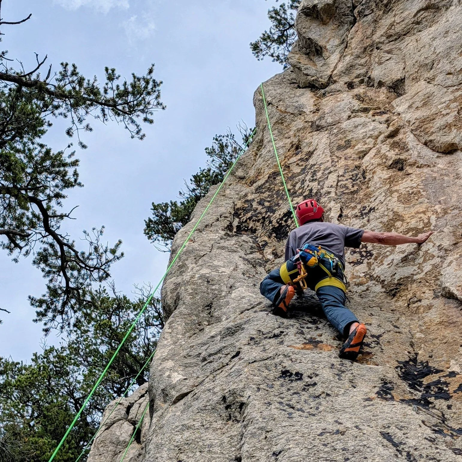 Sport Climbing at Palomas Peak led by NMMC Climb Trip Leader Anna B. #sportclimb #nmmc #nmexploring #nmtruebeauty #nmtrueskies #nmtrue❤ #sportclimbing #nmadventures