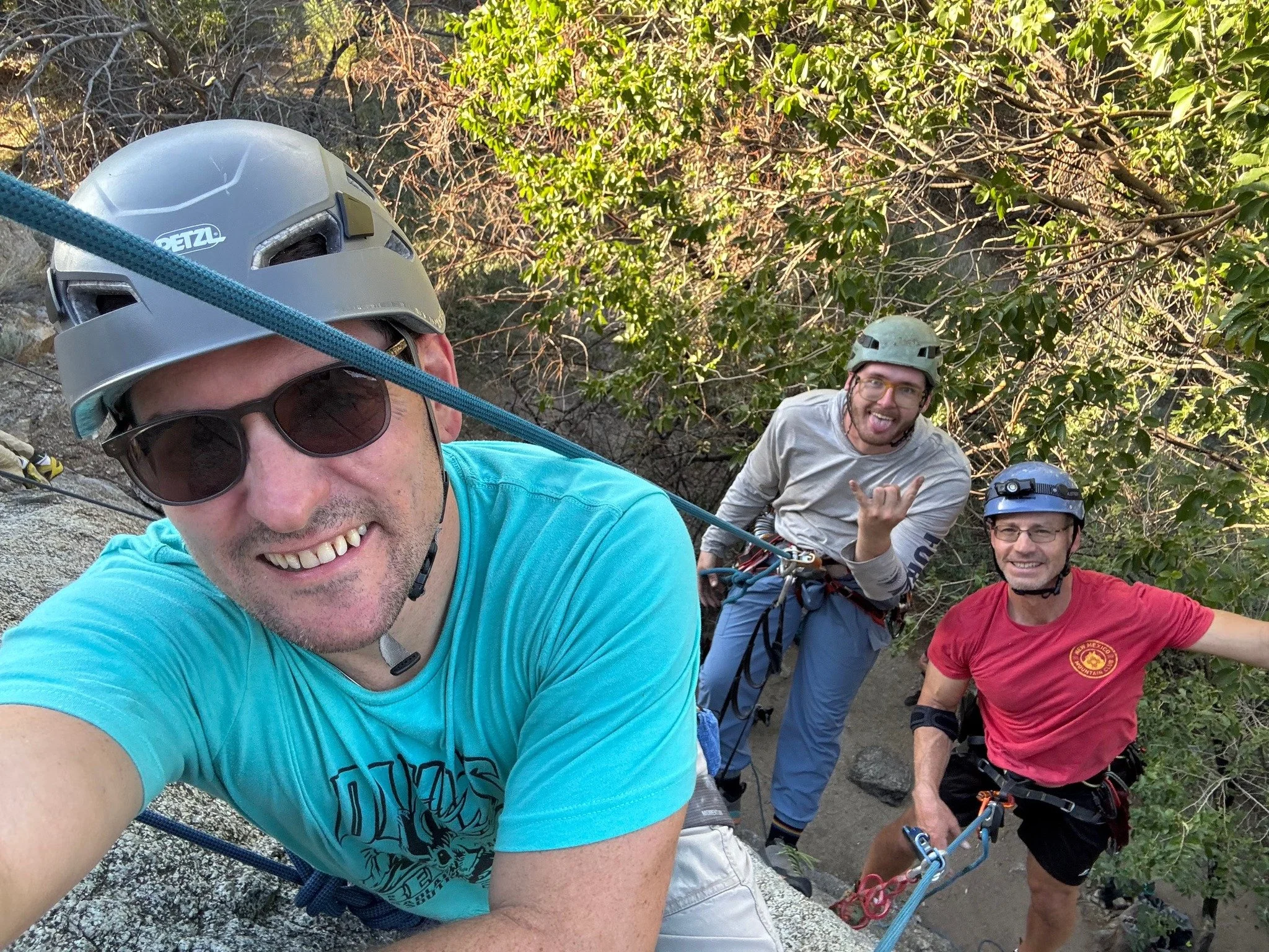 M #sportclimb #nmmc #nmmountainclub #sportclimbing onday night top rope, at Little Beaver Town led by NMMC Climb Trip Leader Charli F.