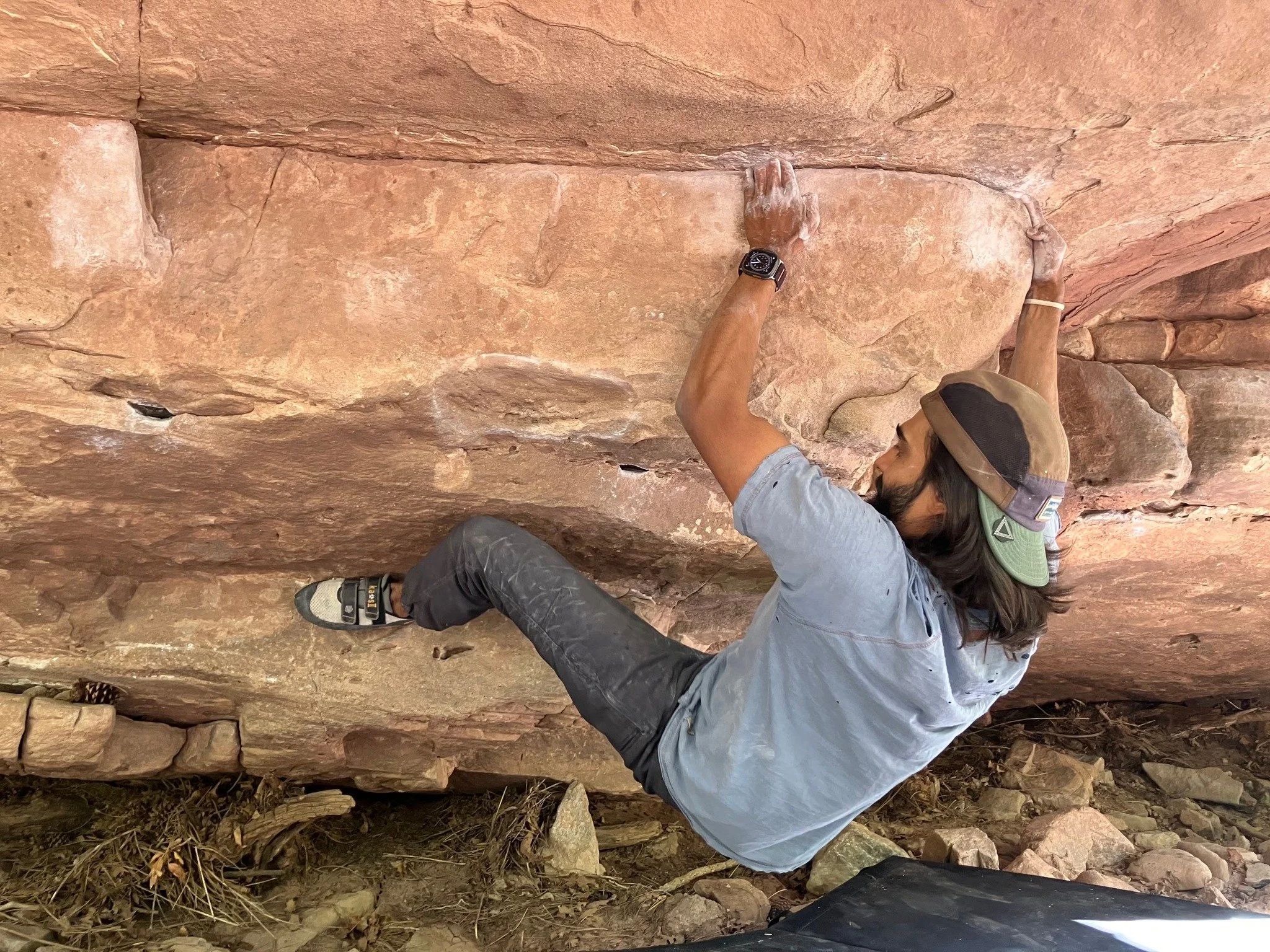Pre-Picnic Pebble Wrestling: (Bouldering) Grasshopper Canyon led by NMMC Climb Trip Leader Corey N. #nmmc #nmmountainclub #nmadventures #nmadventure
