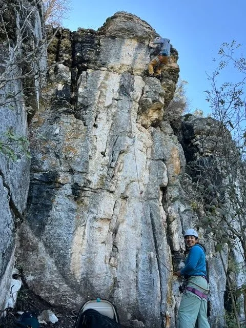 Capulin Snow Play Area (Sport) led by NMMC Climb Trip Leader Greg G. #sportclimb #nmmc #Sandiasnm #sportclimbing #Sandiasnewmexico