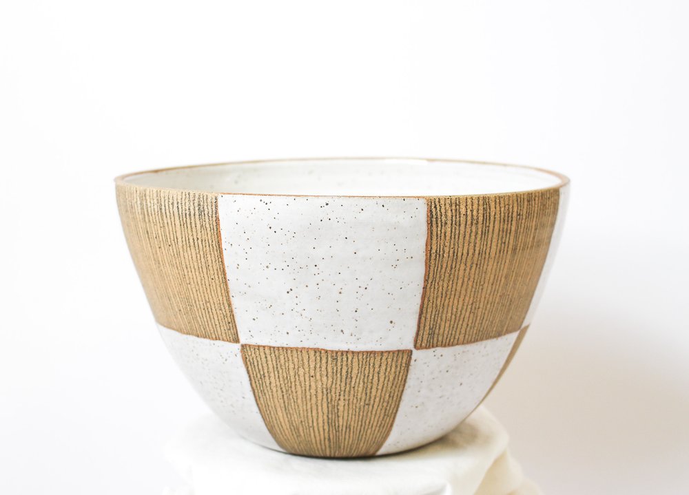  MD MACOMINE DESIGN Moss Bowl, 8 Diameter, Artificial, Ceramic Pedestal Bowl