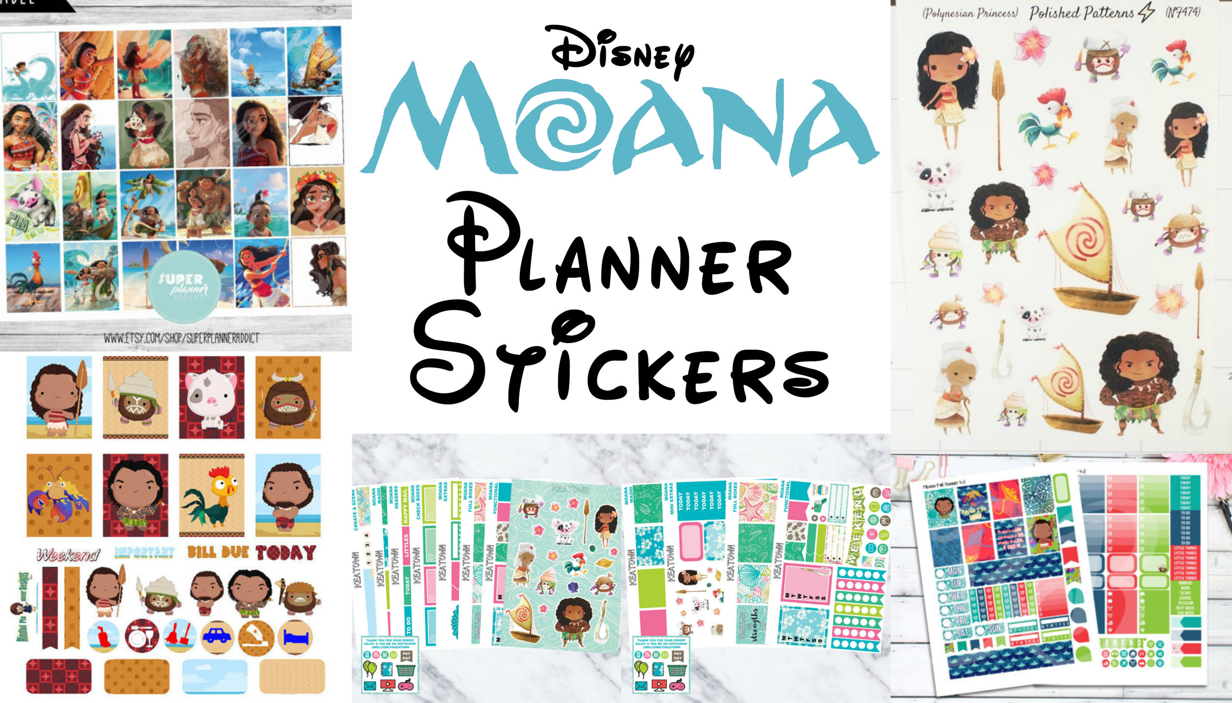 free printable calendar planner stickers - ausdruckbare Agenda-Sticker -  freebie