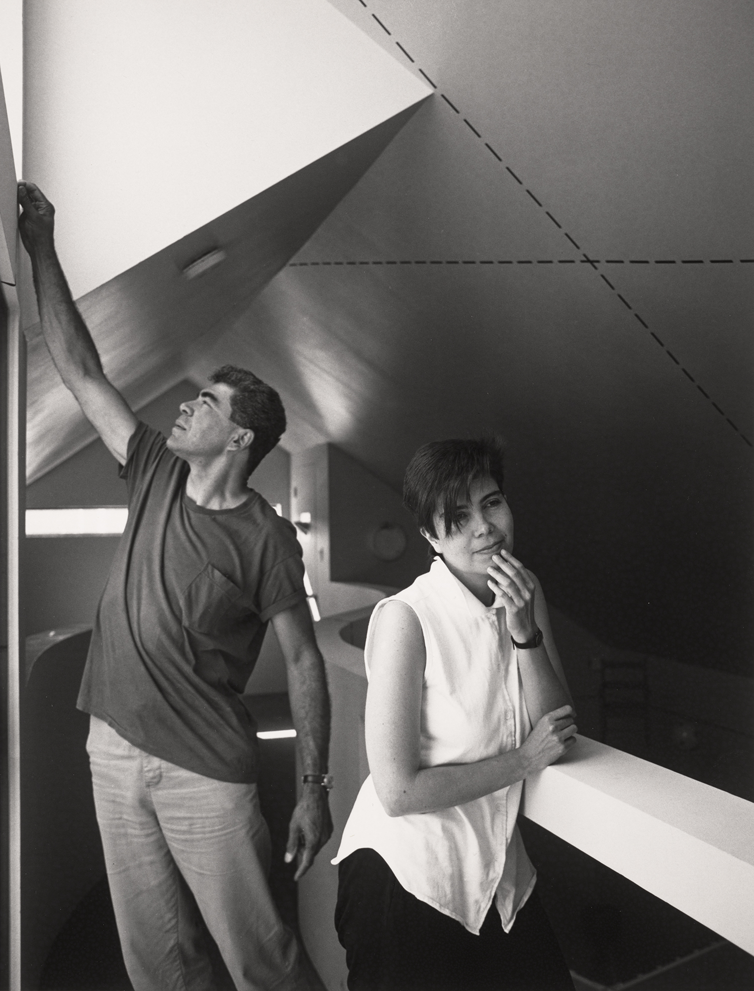 Elizabeth Diller and Ricardo Scofidio at Capp Street Project, San Francisco, 1987