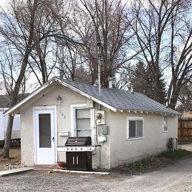 Small house with a gas grill, Powell, Wyoming #somebuildings #littlehouses #propaneproducts