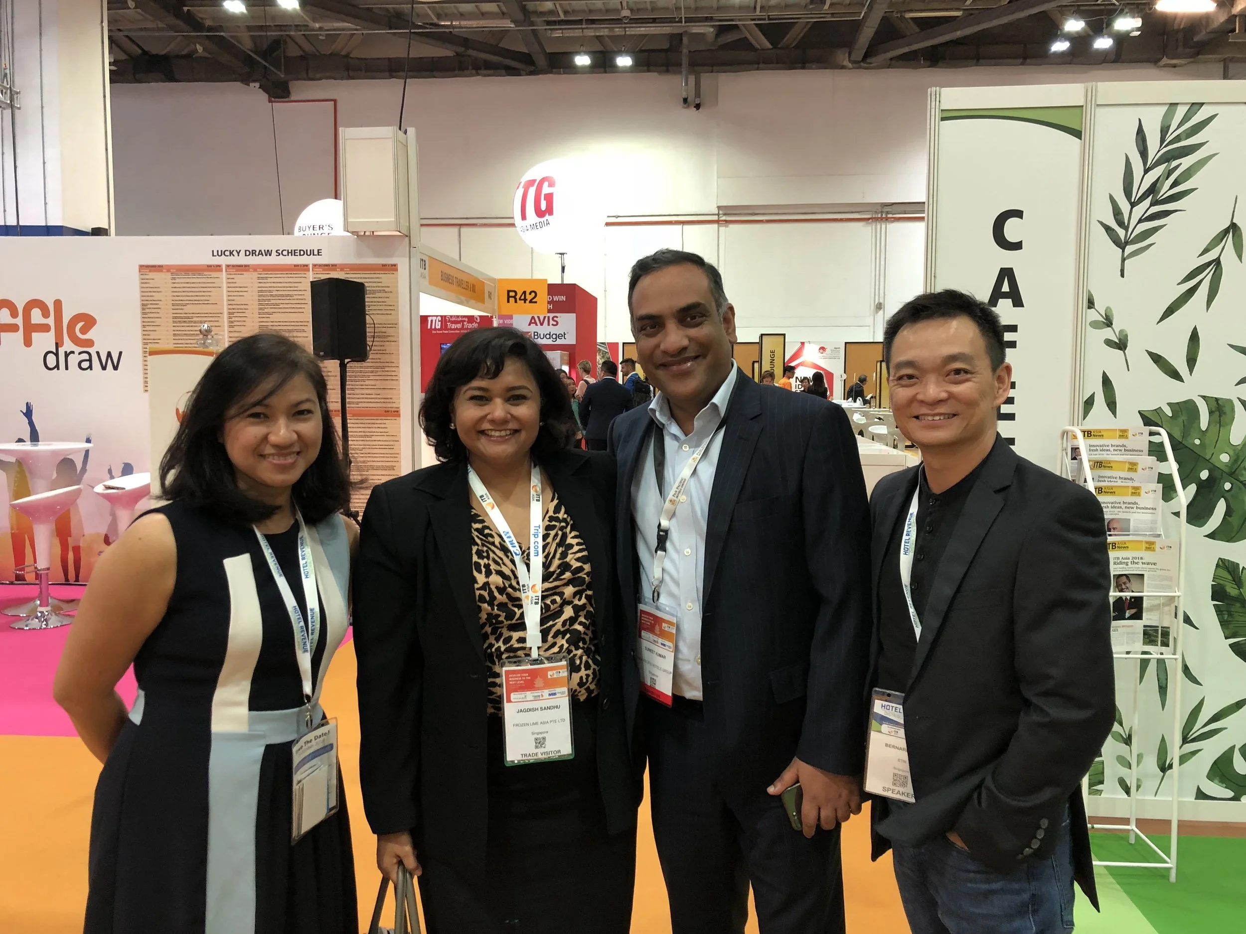 From left to right: Ms Fenady Uriarte (STR), Ms Jagdish Sandhu (FLA), Mr Suneet Kumar (Pan Pacific Group), Mr Bernard Kee (STR).
