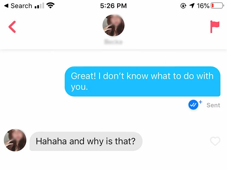 Lines tinder sex 16 Best