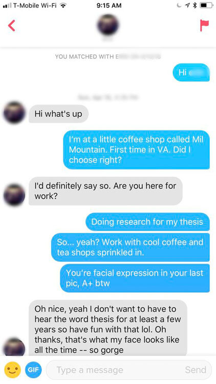 An Exhaustive List Of A+ Tinder Conversation Starters