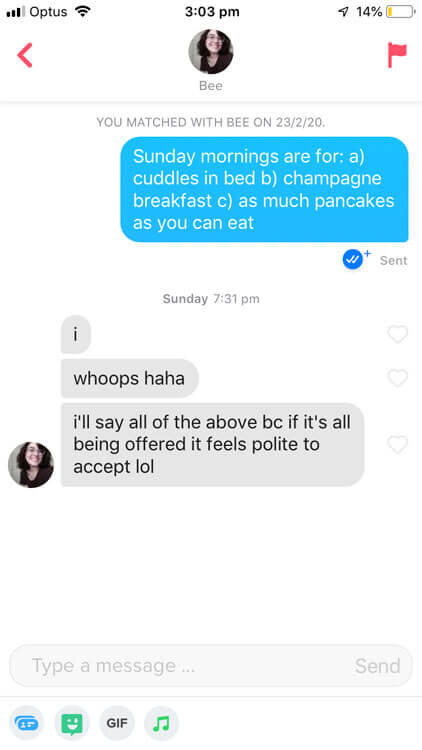 Pick lines tinder to laid up get 44 Best