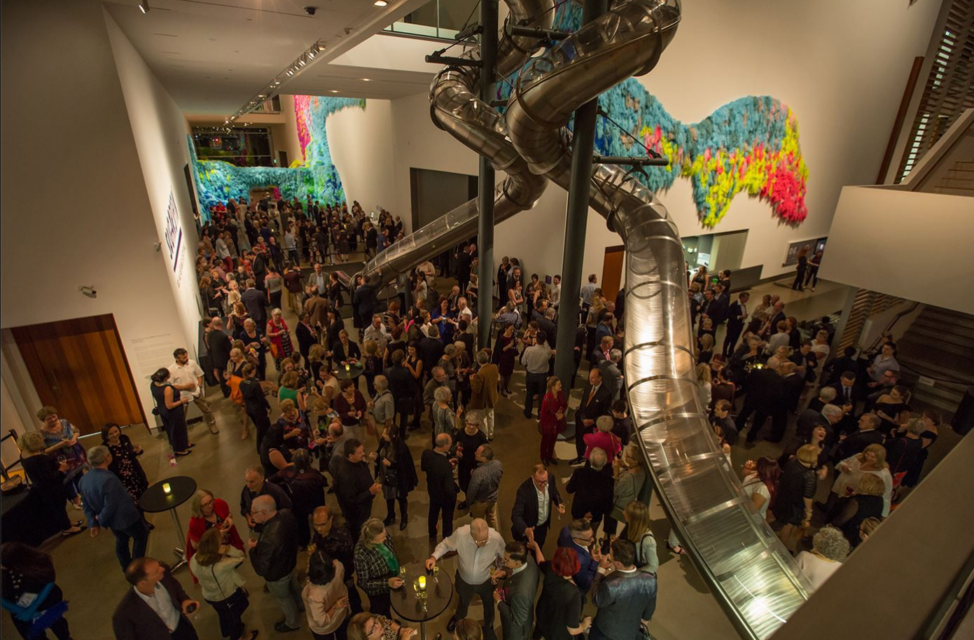  Sensory at GOMA, 2017, feat. Carsten Höller’s Left/Right Slide 2010. Image by Stephen Henry 