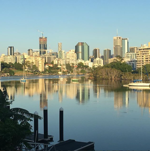  The view from Marisa's home, over the Brisbane River. 
