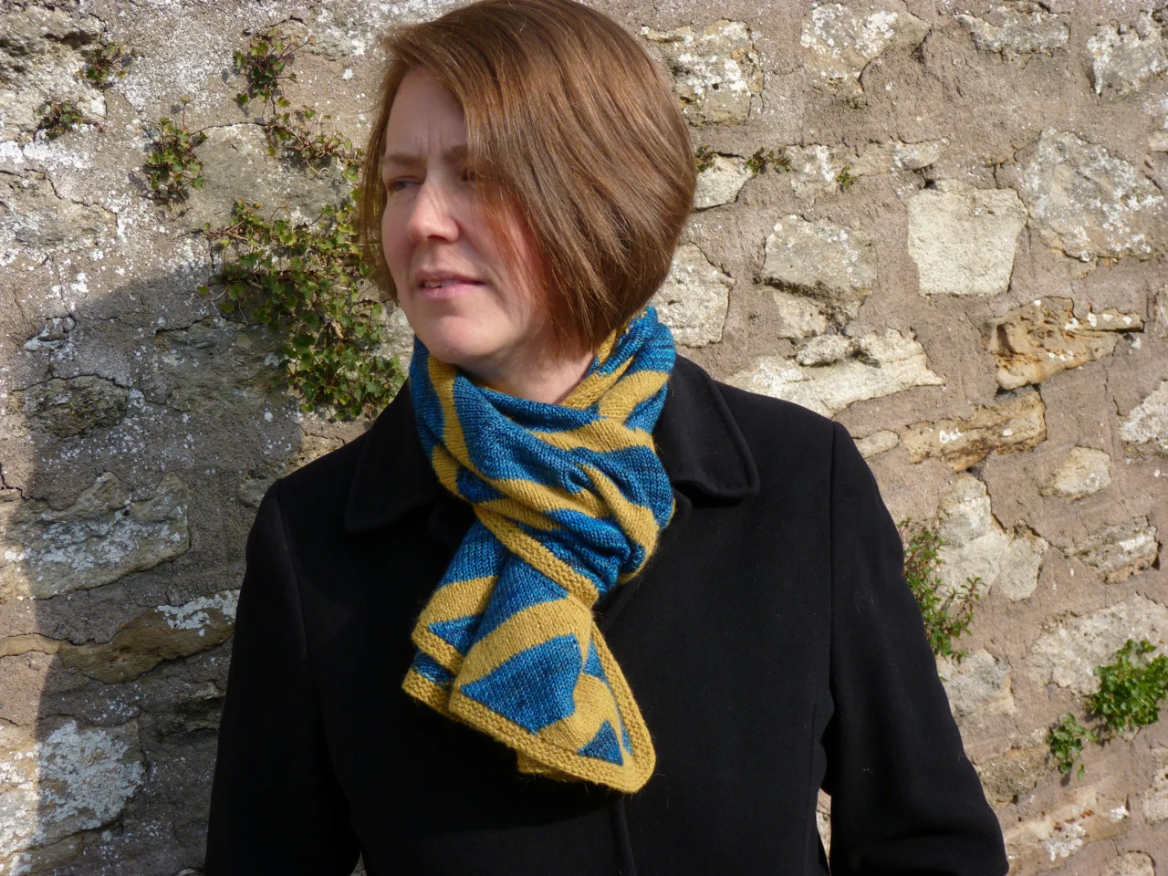 Harewood Hap by Bristol Ivy, knitted by me.