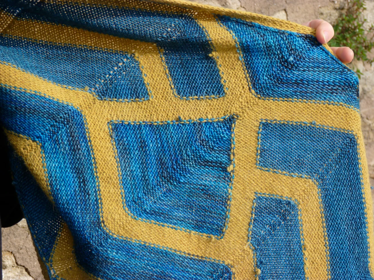 The wrong side of my Harewood Hap.