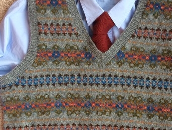 fair isle knit vest