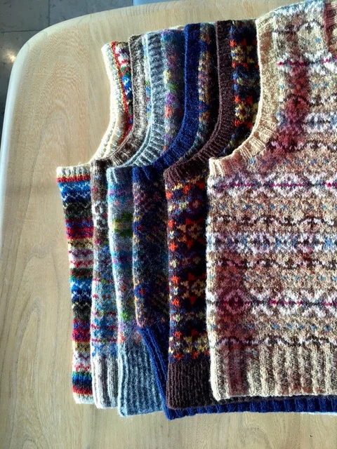 Womens fair isle vest Clearance