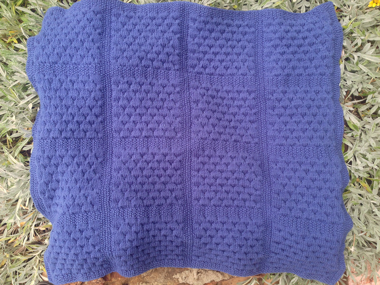 Dimple Squares Baby Blanket
