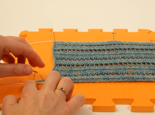 Video: Blocking Using Pin Combs (Knit Blockers) — Arnall-Culliford  Techniques